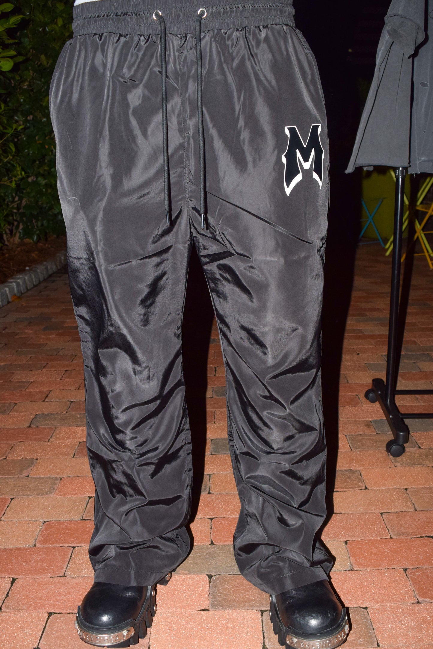 NYLON FLARE PANTS